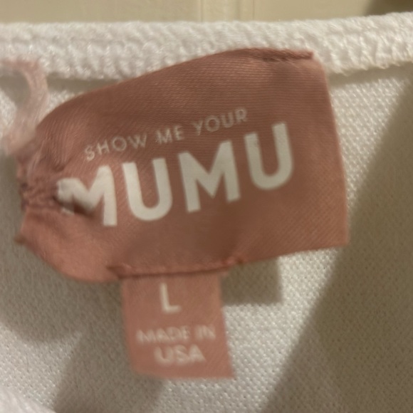 Show Me Your Mumu - white bodysuit - size large - Picture 2 of 3